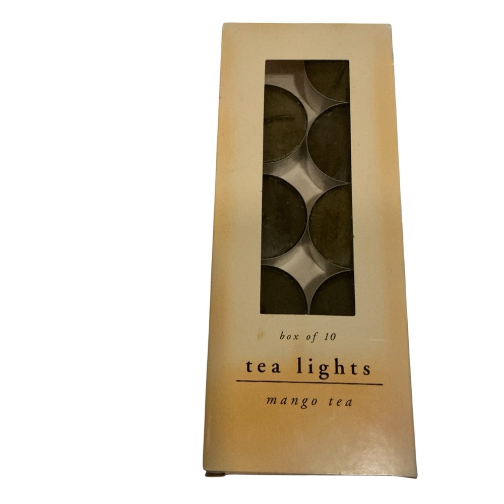 Rare Pier 1 imports Mango tea set of 9 tea lights